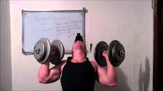 105 Lbs Dumbbell Shoulder Press Pyramid