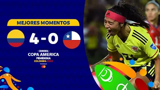 #CAFem 2022 | Colombia 4-0 Chile | Highlights