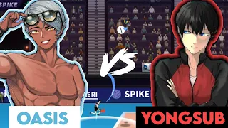 The spike. Oasis vs Yongsub. Gameplay.