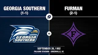 1992 Week 4 - Georgia Southern at Furman