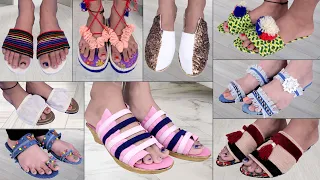 10 Handmade Sandals And Flip Flops From Old Slippers And Cardboard #FancySandal