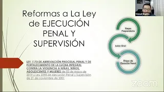 Ejecución penal en las modificaciones de la ley 1173 por MSc. Manuel Baptista Espinoza