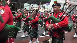 St. Patrick's Day Parade~NYC~2022~Emerald Society FDNY Pipes and Drum Band~NYCParadelife