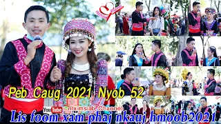 Interview Hmong girl at the Hmong New Year2021 KM52 Xiab1/Noj Peb Caug2021/Interview By:Lis foom vaj