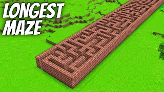 I found a LONGEST MAZE in Minecraft ! What's INSIDE the BIGGEST MAZE ?