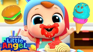 Baby John's Messy Food Song | Kids Cartoons and Nursery Rhymes