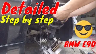 BMW E90 REPLACE FRONT SHOCK ABSORBER STRUT INSTALL HOW TO 325i 328i 330i 335i