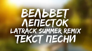 Вельвет - Лепесток (Latrack Summer Remix) - Текст Песни (2020)