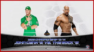 Wrestlemania 29 - John Cena Vs The Rock (c) - WWE 2K23 Simulation - PS5 -