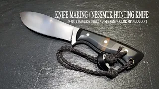 KNIFE MAKING / NESSMUK HUNTING KNIFE 수제칼만들기#45