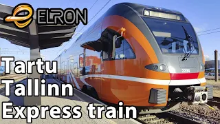 Traveling from Tartu to Tallinn on Estonian Express train | Elron