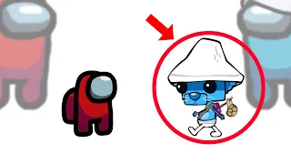 Mini Crewmate Kills Smurf Cat Characters | Among Us