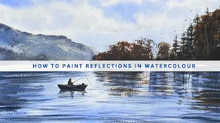 How To Create Stunning Reflections In Watercolor With Just Two Colors!