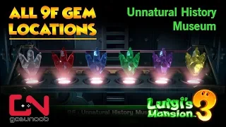 Luigi's Mansion 3 All 9F Gem Locations - Unnatural History Museum Gems