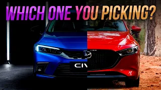 The 2023 Honda Civic Vs Mazda 3!! It's An Obvious Choice...