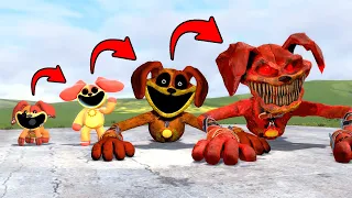 EVOLUTION OF SCARY DOGDAY BOSSES IN POPPY PLAYTIME CHAPTER 3!! Garry's Mod