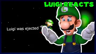 Luigi Reacts to SMG4: If Mario Was AMONG US...