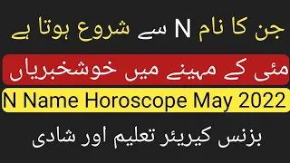 N name May 2022 || monthly prediction May 2022 || by Noor ul Haq Star tv