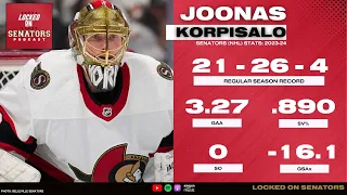 Joonas Korpisalo: 2023-24 Ottawa Senators Year-In-Review | LOSP CLIP