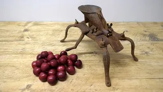 1863 Antique Rusty Cherry Pitter - Restoration