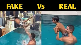 Ronaldo throws his son out of pool 😳 (real or fake)