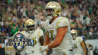 Highlights: Notre Dame's Michael Mayer goes BONKERS vs. BYU with two touchdowns | NBC Sports