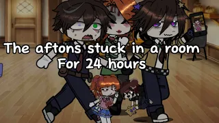 The aftons stuck in a room for 24 hrs ||fnaf||gacha||aftons