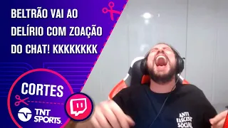 BELTRÃO TEM CRISE DE RISO COM CHAT ZOANDO APARÊNCIA DO PARTICIPANTE! - Cortes TNT Sports