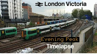 London Victoria Evening Peak Timelapse