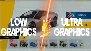Extreme Car Driving Simulator : Low Graphics Vs Ultra Graphics