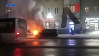 У Луцьку загорівся автомобіль