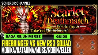 Scarlet Deathmatch: Firebringer Attacks vs New RS3 Squad - Romancing SaGa re;UniverSe