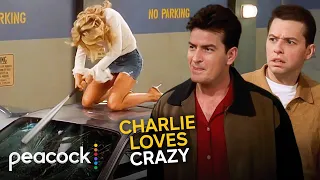 Two and a Half Men | A Woman Destroys Car and Steals Charlie’s Heart