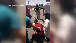RAW VIDEO: Scene outside Texas school shooting