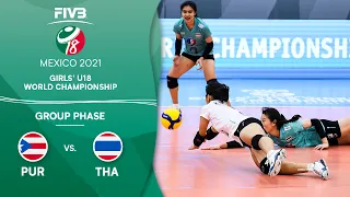 PUR vs. THA - Group Phase | Full Game | Girls U18 Volleyball World Champs 2021