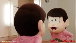 鏡の前でチェックする6つ子のみなさん！　anan『おそ松さん』メイキング動画第4弾！