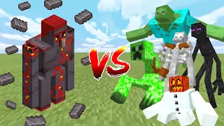 NETHERITE GOLEM vs ALL MUTANT CREATURES in Minecraft (Minecraft Mob Battle)