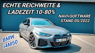 BMW i4 M50 Autobahn Reichweite - Ladezeit 10-80% - Software Navi #bmwi4m50 #bmw #elektroauto