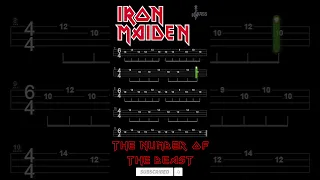 The Number Of The Beast Bass LIne By Iron Maiden @ChamisBass  #chamisbass #basstabs #ironmaiden