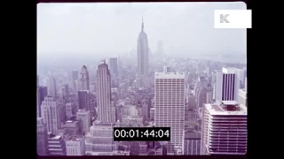 1973 New York City Skyline, Manhattan, HD from 35mm