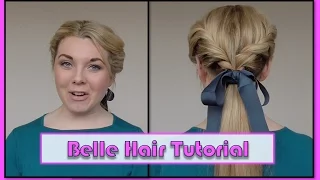 Belle Inspired Hair Tutorial - Beauty and The Beast