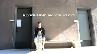 Как кататься на скейте в Америке.  Riverside skate vlog.