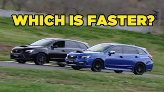 Drag Race & Roll Race | Subaru STI Levorg (FB20+CVT) VS Our Swapped (EJ25+6speed) Levorg