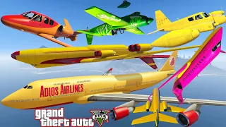 GTA V: Every Airplanes April Fools' Day Best Extreme Longer Crash and Fail Compilation