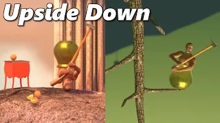 Getting Over It But It's Upside Down - MODDED Getting Over It With Bennett Foddy