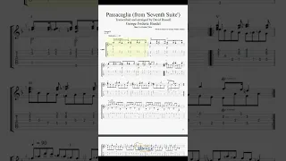 Passacaglia - George Frideric Handel for Guitar #classicalguitar #guitartutorial #guitartabs