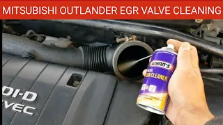 Mitsubishi Outlander DI-D MIVEC EGR Valve Cleaning || Mitsubishi Engine Management Light Cheap Fix