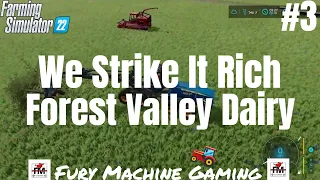 We Hit the Lottery| Fs22 Forest Valley Dairy Farm| Day 3