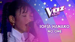 Sofía Hanako | No one | Conciertos en vivo | Temporada 2022 | La Voz Kids