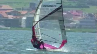 Lulu windsurfing - Cazatura cu reveneala la coada